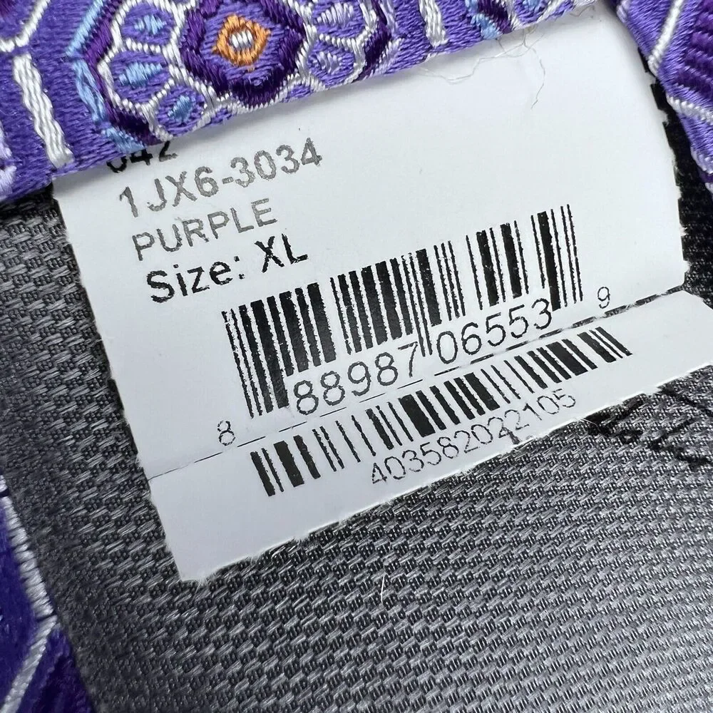 John W. Nordstrom Men’s Repp Tie Silk Necktie Purple Medallion‎ Geometric Gifts